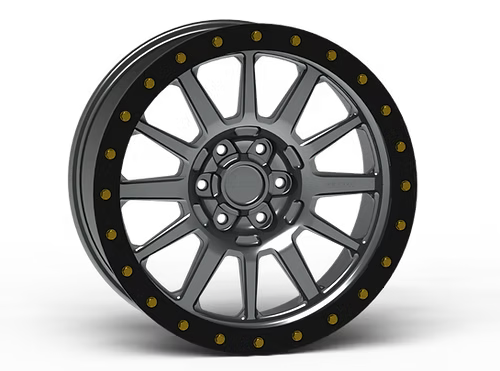 G600 Polished Simulated Beadlock Wheel 18x9 5x150mm +0mm Offset