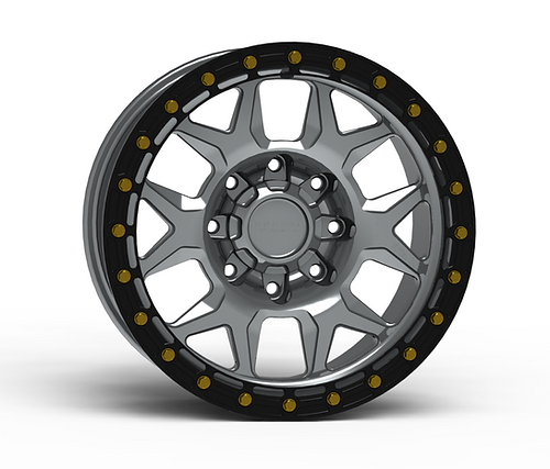G700 Machined Simulated Beadlock Wheel 18x9 8x170mm +0mm Offset
