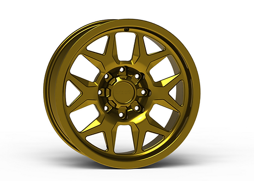 G700 Gold Smooth Lip Wheel 20x9 8x170mm +0mm Offset