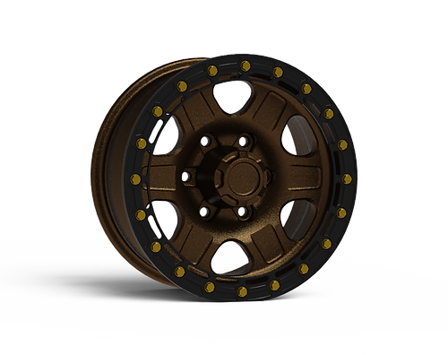 G400 Bronze Simulated Beadlock Wheel 15x7 6x5.5 -6mm Offset