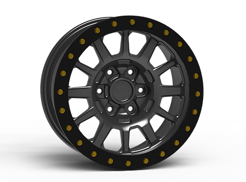 G600 Anthracite Simulated Beadlock Wheel 17x8.5 6x120mm +0mm Offset