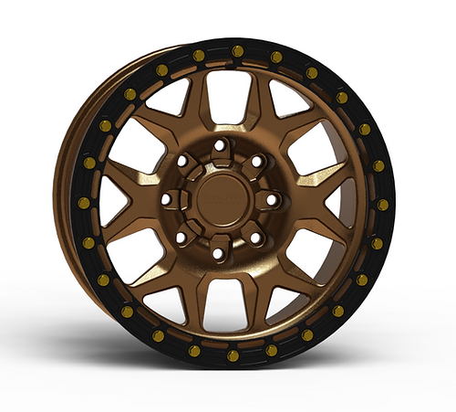 G700 Bronze Simulated Beadlock Wheel 17x8.5 8x180mm +25mm Offset