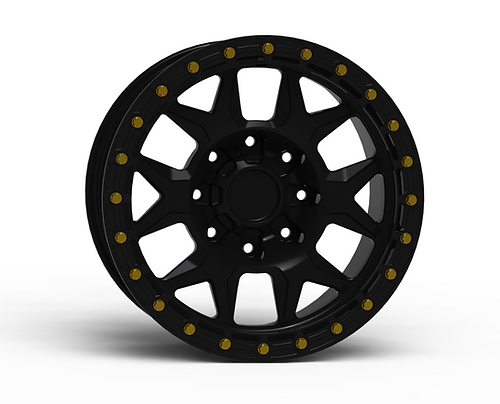 G700 Black Simulated Beadlock Wheel 18x9 8x170mm +0mm Offset
