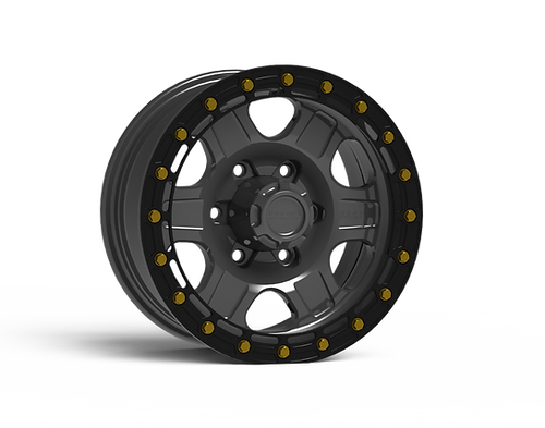 G400 Anthracite Simulated Beadlock Wheel 15x7 5x5 -6mm Offset