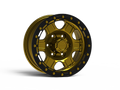 G400 Gold Anodize Simulated Beadlock Wheel 15x7 5x4.5 -6mm Offset