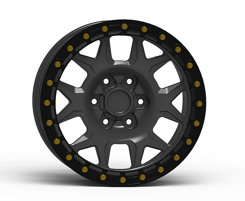 G700 Anthracite Simulated Beadlock Wheel 18x9 5x5.5 +12mm Offset