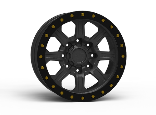 G500 Anthracite Simulated Beadlock Wheel 18x9 8x6.5 -12mm Offset