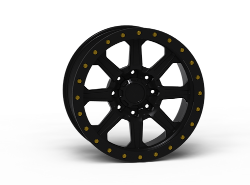 G500 Black Beadlock Wheel 20x9 8x170mm +12mm Offset