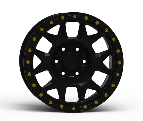 G700 Black Simulated Beadlock Wheel 18x9 6x135mm +12mm Offset