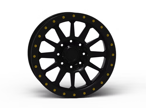 G600 Black Simulated Beadlock Wheel 20x9 8x170mm +12mm Offset