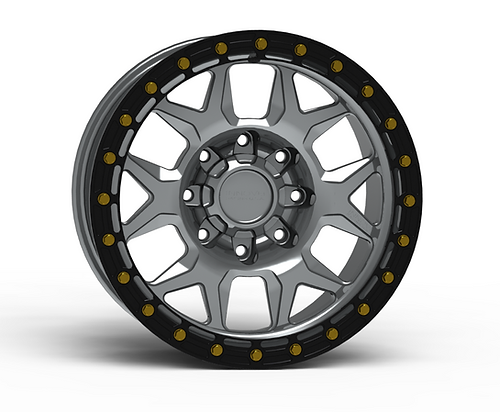 G700 Machined Simulated Beadlock Wheel 17x8.5 8x6.5 +25mm Offset