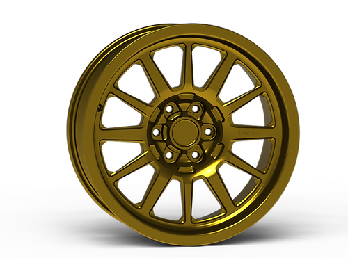 G600 Gold Smooth Lip Wheel 20x9 5x150mm +0mm Offset