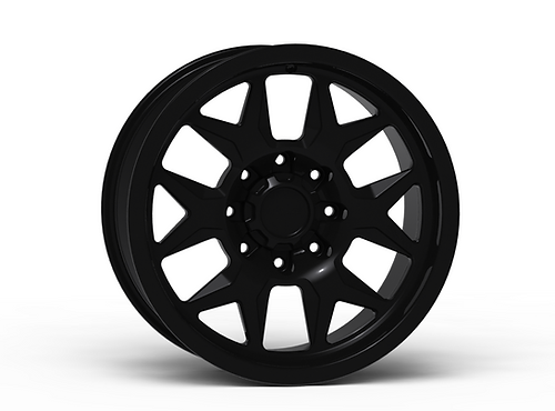 G700 Black Smooth Lip Wheel 20x9 8x6.5 +0mm Offset