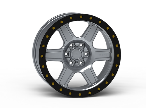 G400 Grey Simulated Beadlock Wheel 20x9 6x135mm +0mm Offset