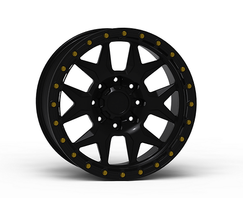 G700 Black Simulated Beadlock Wheel 20x10 8x180mm +0mm Offset