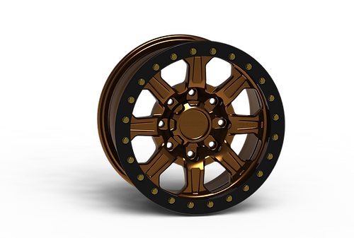 G500 Bronze Simulated Beadlock Wheel 17x8.5 8x170mm +25mm Offset