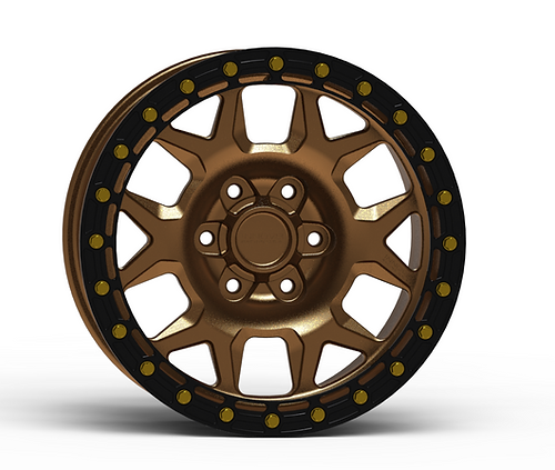 G700 Bronze Simulated Beadlock Wheel 17x8.5 6x135mm +6mm Offset