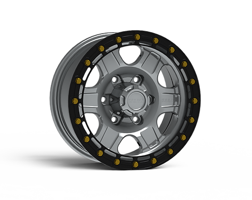 G400 Machined Simulated Beadlock Wheel 15x7 5x5 -6mm Offset