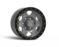 G400 Grey Anodize Simulated Beadlock Wheel 15x7 5x4.5 -6mm Offset