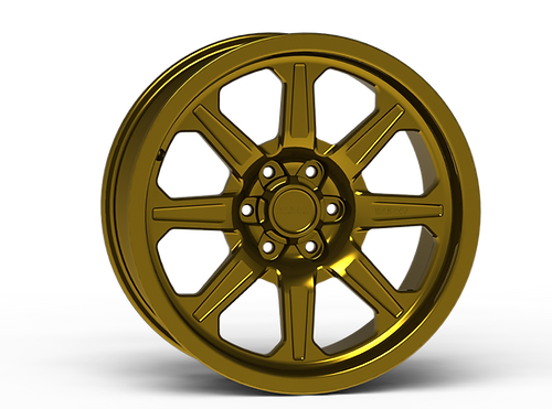 G500 Gold Smooth Lip Wheel 20x9 6x135mm +0mm Offset