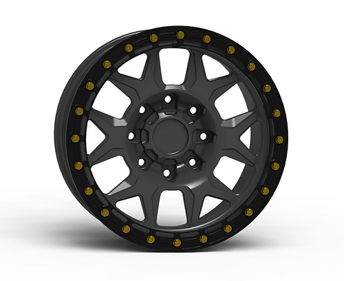 G700 Anthracite Simulated Beadlock Wheel 17x8.5 8x180mm +6mm Offset