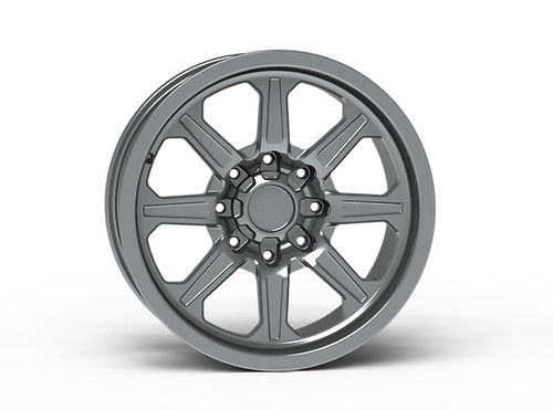 G500 Grey Smooth Lip Wheel 20x9 8x180mm +0mm Offset