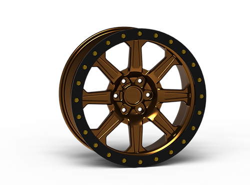 G500 Bronze Simulated Beadlock Wheel 20x9 6x135mm +0mm Offset
