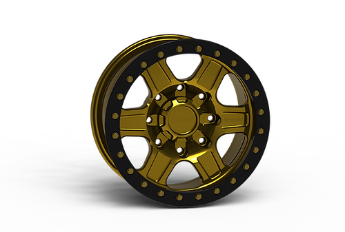G400 Gold Beadlock Wheel 18x9 8x180mm -12mm Offset