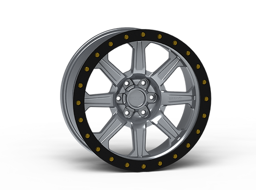 G500 Grey Simulated Beadlock Wheel 20x9 6x135mm +12mm Offset
