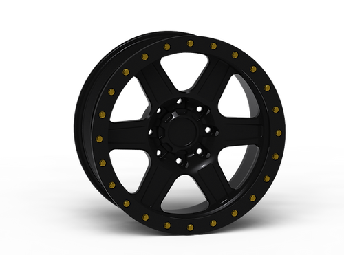 G400 Black Simulated Beadlock Wheel 20x10 8x180mm +0mm Offset