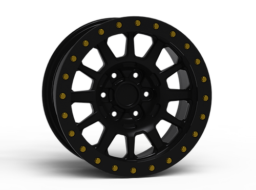 G600 Black Beadlock Wheel 17x9 6x120mm -12mm Offset