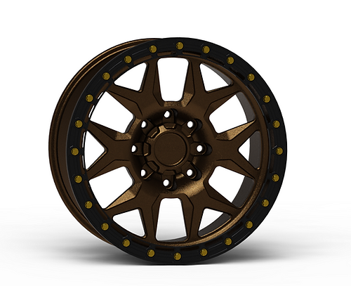 G700 Bronze Simulated Beadlock Wheel 20x10 8x6.5 +0mm Offset