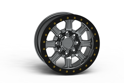 G500 Polished Beadlock Wheel 17x9 8x180mm +0mm Offset