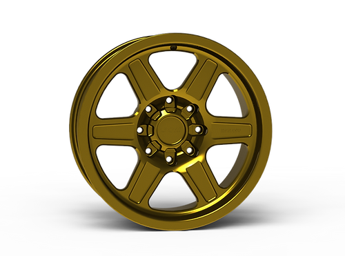 G400 Gold Smooth Lip Wheel 20x9 8x180mm +0mm Offset