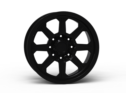 G500 Black Smooth Lip Wheel 20x9 8x6.5 +0mm Offset