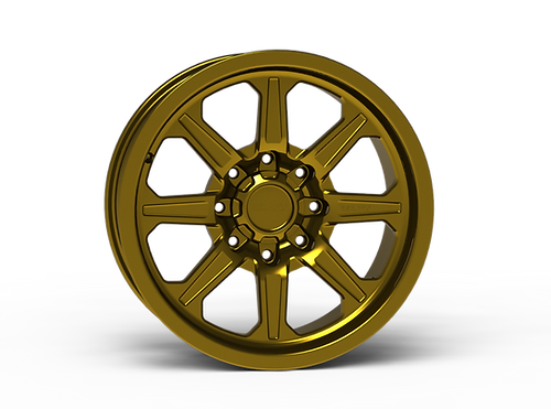 G500 Gold Smooth Lip Wheel 20x9 8x170mm +12mm Offset